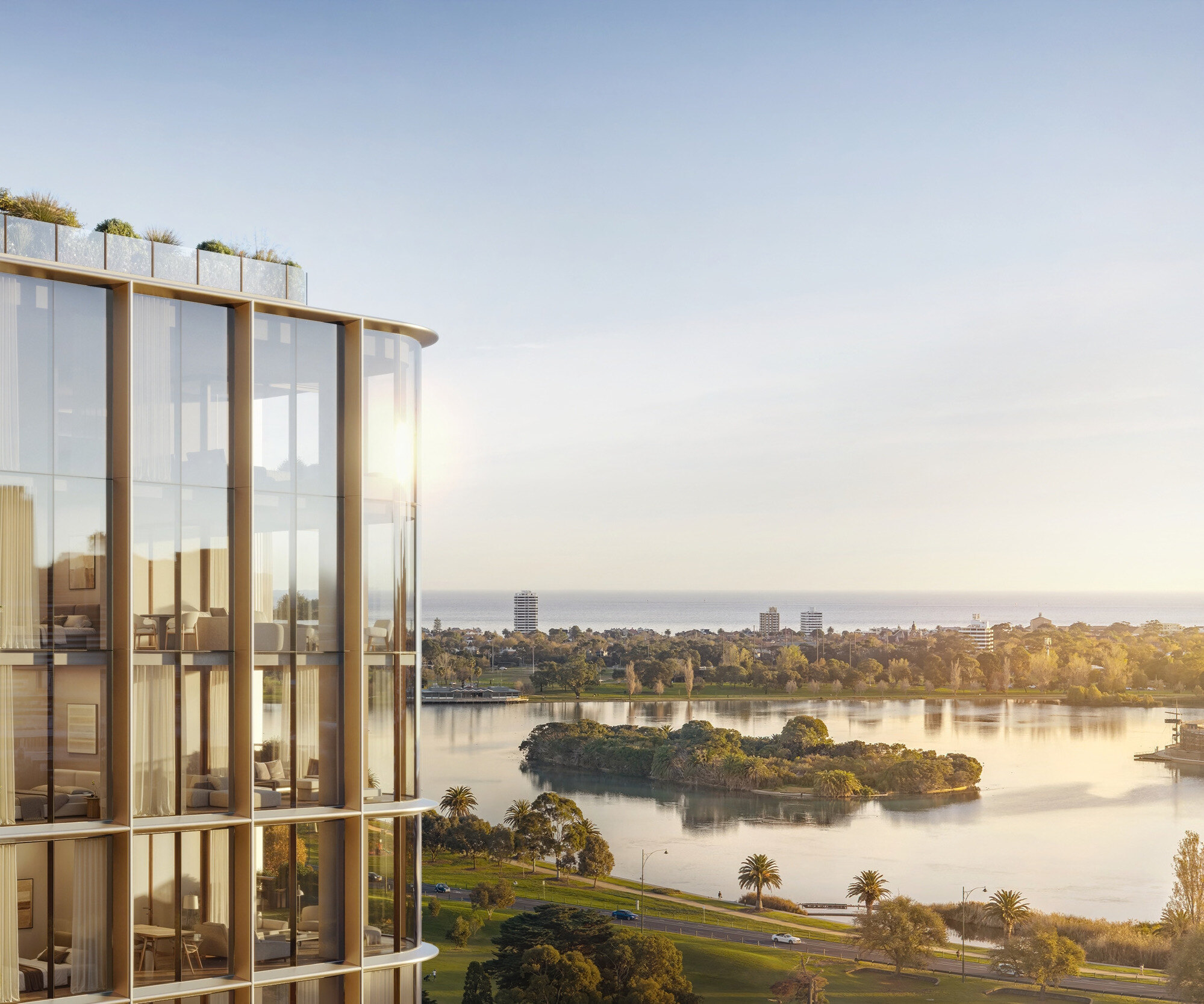 Encore with uninterrupted views across Albert Park Lake